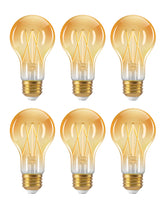 EDISHINE Vintage LED Edison Bulbs with clear glass offer timeless retro style for living rooms