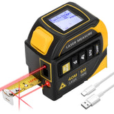 Edovaf 4-in-1 laser tape measure demonstrates a 130 ft laser for rapid room layouts.