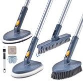 EDZNFE shower cleaning brush with extended handle for easy bathroom cleaning