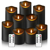 Eebuss flameless candles with remote control illuminate the dining table with cozy warmth.