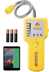 EG gas leak detector with 12-inch probe for reaching pipes and fittings