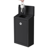 EIENHOSHI Key Drop Box front view shows sturdy steel construction for outdoor use.