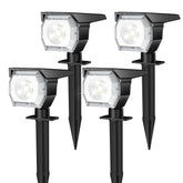 EIUIO solar spot light provides bright pathway illumination for safer evenings.