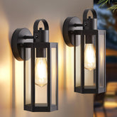 EJIAXIN exterior wall light with clear glass for a bright front porch.