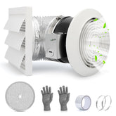 EJVFN 512M bathroom exhaust fan with wall mounted grille for quiet moisture control