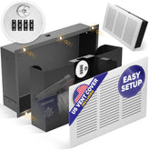 Elder Welder hidden wall safe with vent cover for discreet, ventilated storage