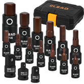 ELEAD 16-piece hex socket set with 2mm-14mm range for versatile fastening.