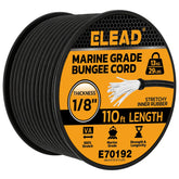 ELEAD heavy-duty bungee roll securing cargo on a roof rack