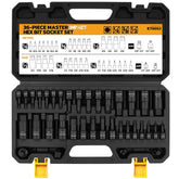 ELEAD hex-bit set case shows organized 36-piece kit for quick field repairs.