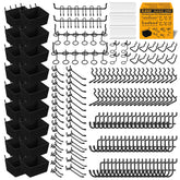 ELEAD 286-piece pegboard hooks set ready for installation on a clean wall