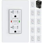 ELECTECK 20A GFCI outdoor outlet with WR rating.