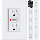 ELECTECK GFCI outdoor WR front view for exterior circuit protection