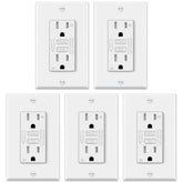 ELECTECK outdoor GFCI outlet with LED indicator for quick status checks