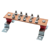 ELECTRAPICK copper grounding bar kit front view for strong panel grounding.