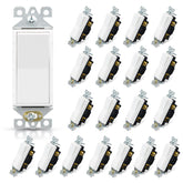 ELEGRP 3 Way Decorator Switch front view with glossy white finish for easy lighting control