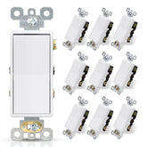 ELEGRP 4-way decorator switch glossy white front view for modern control