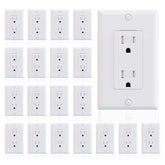 ELEGRP decorator wall receptacle outlet with tamper-resistant shutter for safer home use.