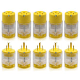 ELEGRP lighted straight blade plug with power status indicator.
