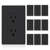 ELEGRP matte black outlet front view demonstrates a durable, stylish finish for modern interiors.