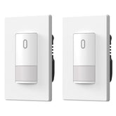 ELEGRP matte white single-pole switch front-view highlights a slim, modern installation.