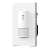 ELEGRP matte white single-pole switch front view for quick room lighting.
