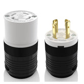 ELEGRP NEMA L14-30P locking plug front view for durable power connection.