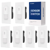 ELEGRP matte white occupancy switch front view for modern room lighting control