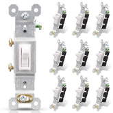 ELEGRP single pole toggle switch with quiet action for smooth operation.