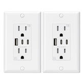 ELEGRP USB outlets with three ports for convenient family charging.
