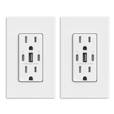 ELEGRP USB Outlets front view with three ports for versatile charging