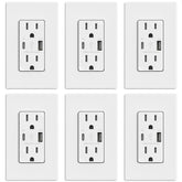 ELEGRP USB Outlets front view with dual USB ports for fast, organized charging.