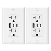 ELEGRP USB Outlets three USB ports front view for versatile charging at home