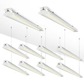 ELEKICO 8ft LED shop light hanging for bright garage workspaces