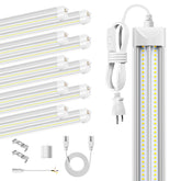 ELEKICO 8ft LED shop light provides uniform brightness for garages.