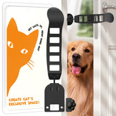 Elilier metal cat door latch foldable design for easy storage and quick access.