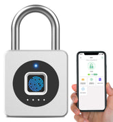 eLinkSmart fingerprint lock in use with rapid 0.2s biometric unlock for gym locker.
