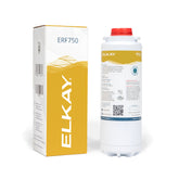 Elkay ERF750 filter cartridge for residential use reduces lead and taste and odor.