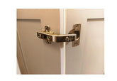 Elysian lazy susan hinge side view improves access to corner cabinets