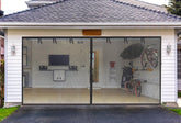 Elytsemoh garage screen door 16x7 ft magnetic closure for hands-free access.
