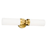 Emak modern 22-inch over-mirror light in brushed gold for balanced vanity illumination