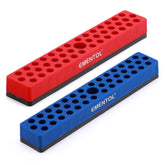 MENTOL magnetic bits holder red and blue front view shows strong organization capability.