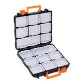 MENTOL tool organizer box with 16 compartments keeps supplies neatly separated and accessible.