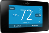 Emerson Sensi Touch ST75 black display shows clear temperature readouts and easy control.