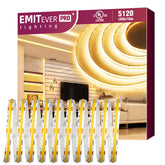 EMITEVER COB LED strip in warm white 3000K on roll for elegant ambiance