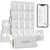 Emporia Vue 3 Commercial panel sensors capture live energy data for monitoring.