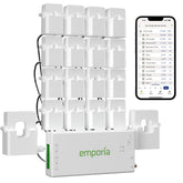 Emporia Vue 3 panel installation with clamp-on sensors for precise energy monitoring.