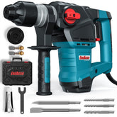 ENEACRO 1-1/4 inch SDS-Plus hammer drill front view for masonry tasks