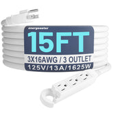 Energeaster 16-3 15 ft outdoor extension cord outdoors for reliable outdoor lighting and power.