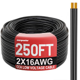 Energeaster 16AWG 250ft spool for LED wiring and low voltage runs