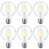 Energetic Lighting 5W dimmable G25 globe bulb with clear glass filaments for vintage ambiance